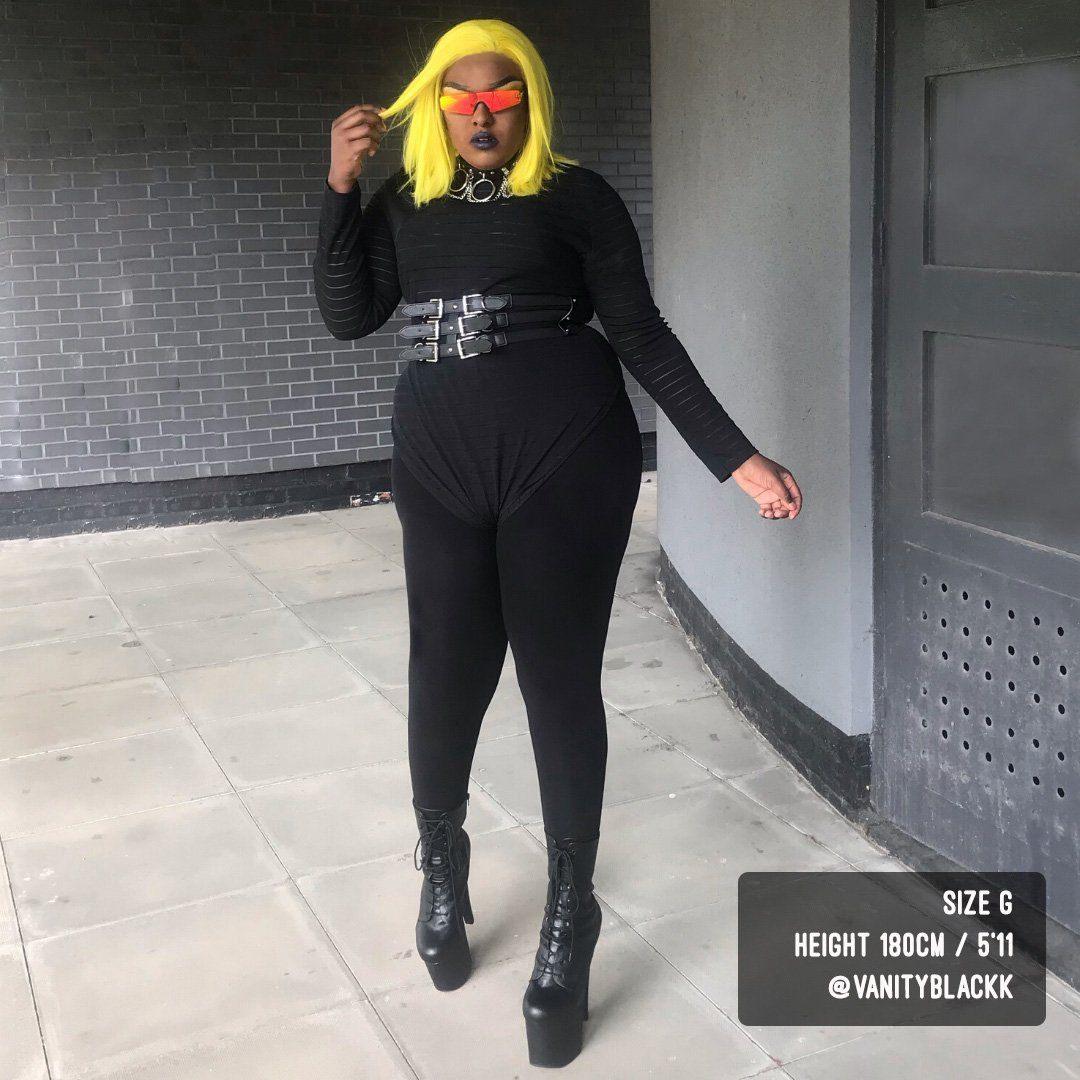 Winter black leggings